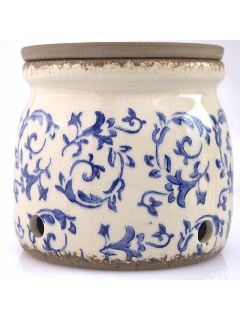 Custom Title: Terracotta Garlic Keeper - Ceramic Storage Jar for Fresh Garlic
